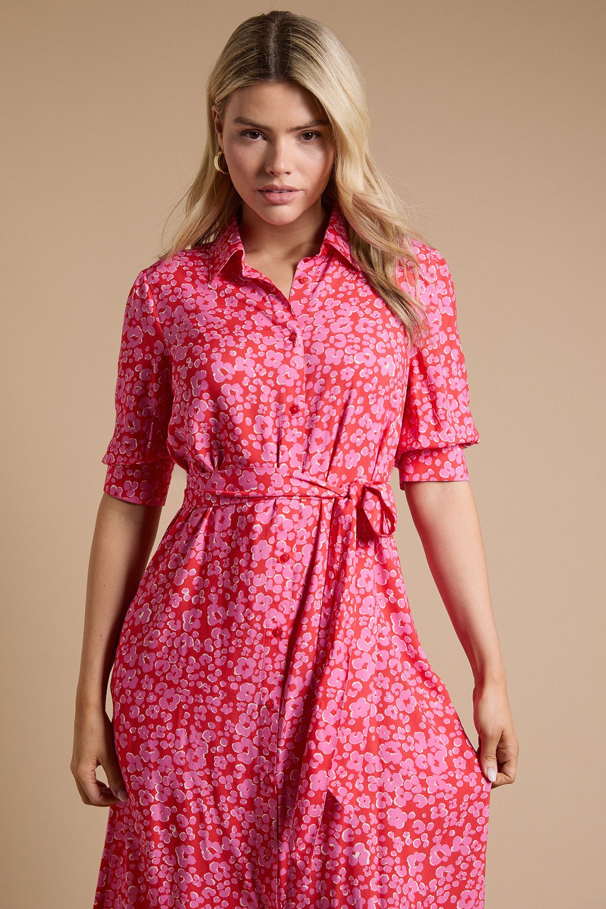 Dorothy Perkins Animal Midi Shirt Dress