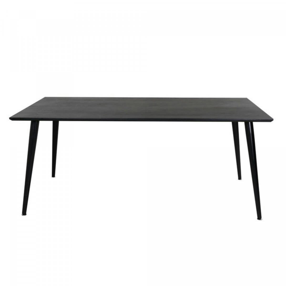 DALA - Table à manger 180x90cm en bois noir