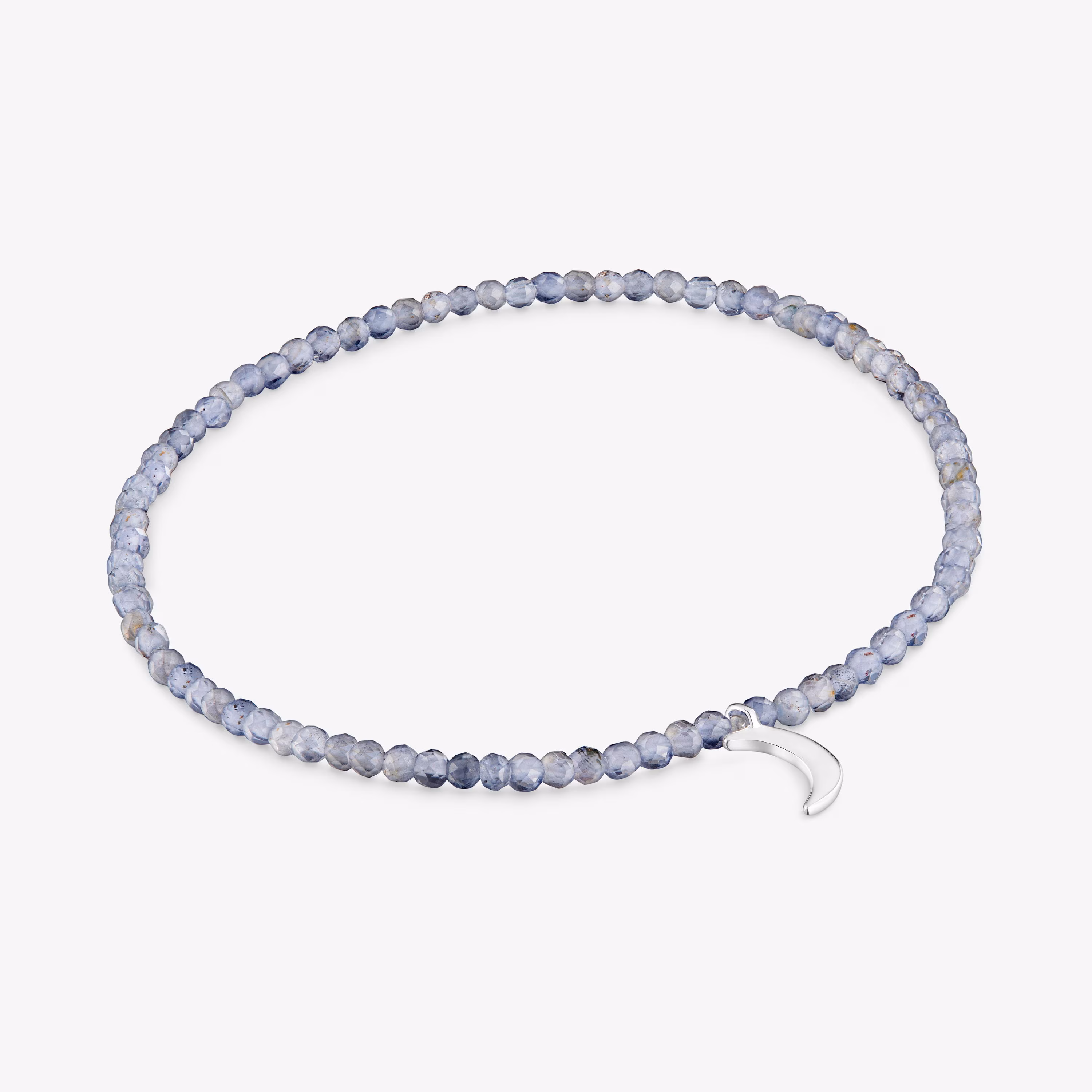 Pulsera elástica con iolitas y luna de plata TOUS Motivos