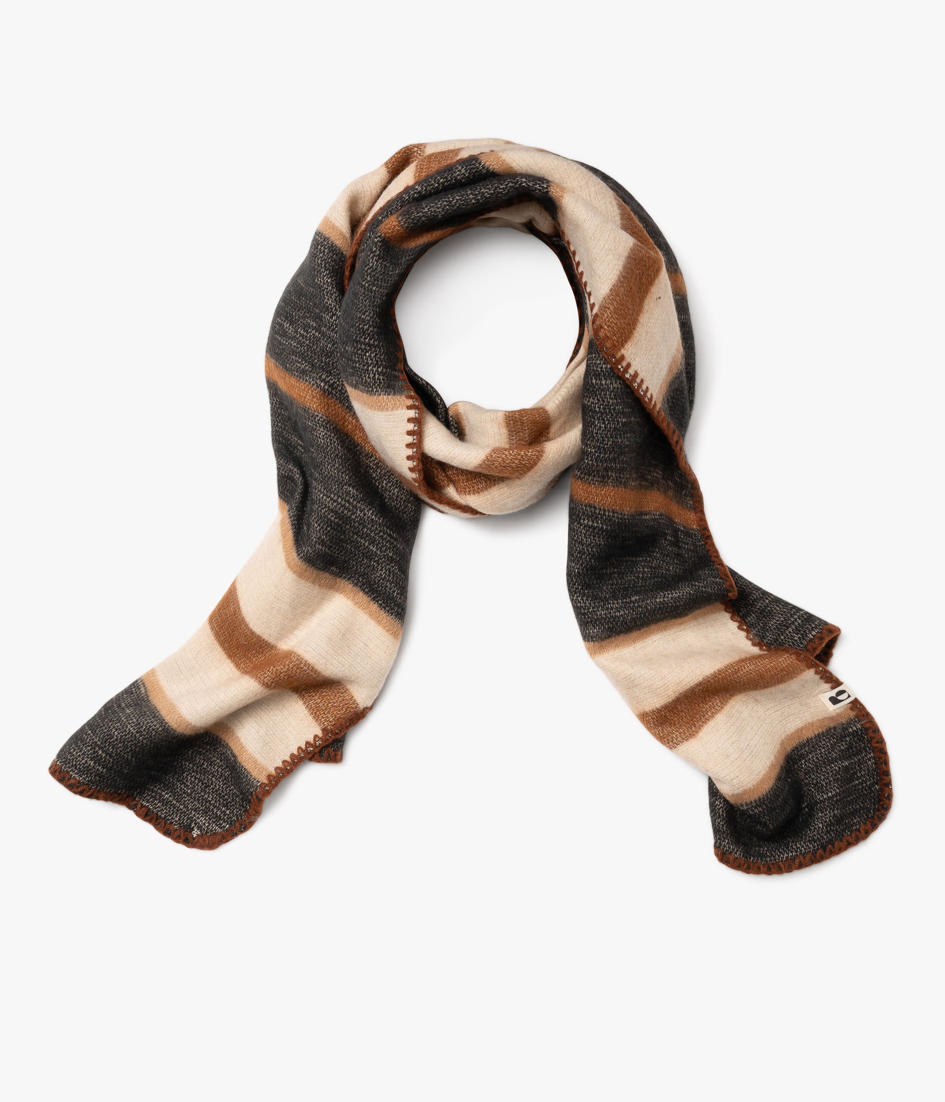 Echarpe Toscane noir et beige