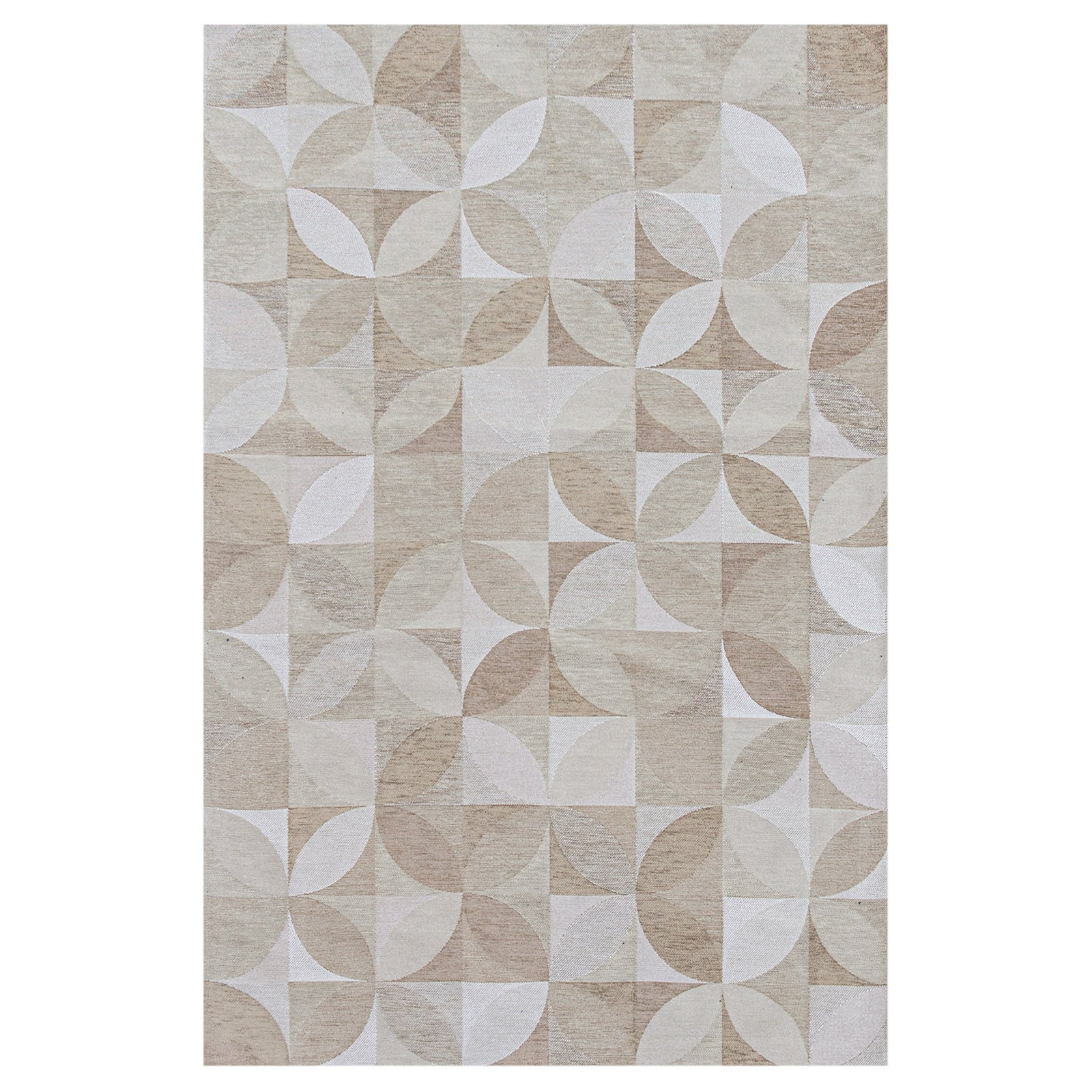 Lola&Moi vloerkleed Diamond - beige - 140x200cm