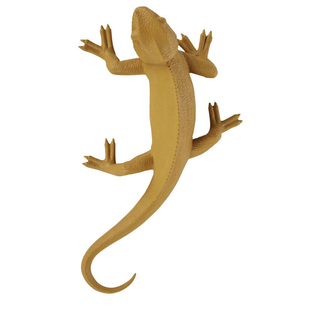 CAMELEA - Déco murale caméléon en résine marron 68x40