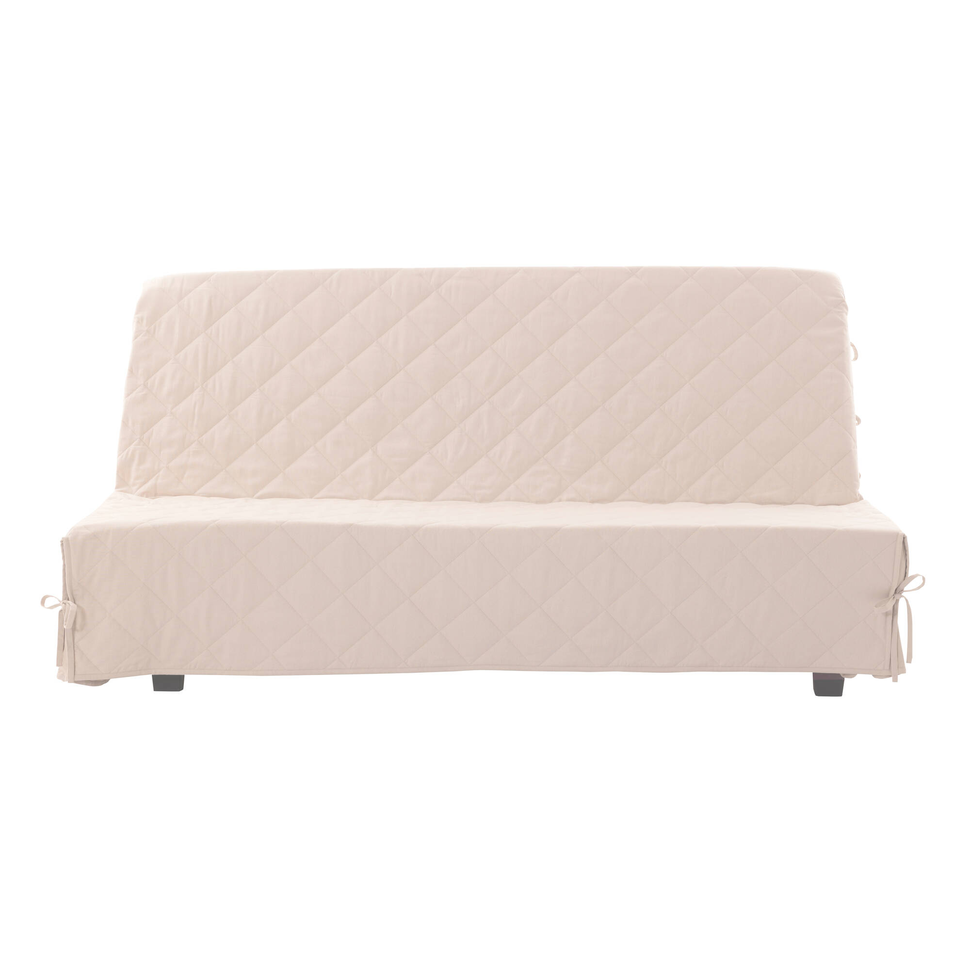 Housse clic-clac standard matelassée coton bachette uni
