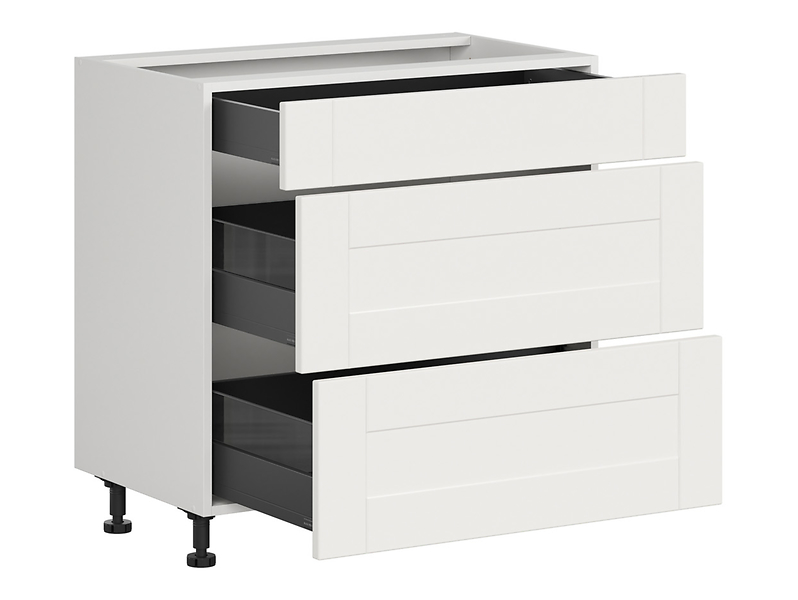 Szafka kuchenna dolna Edan 80 cm z szufladami cichy domyk biały canadian
