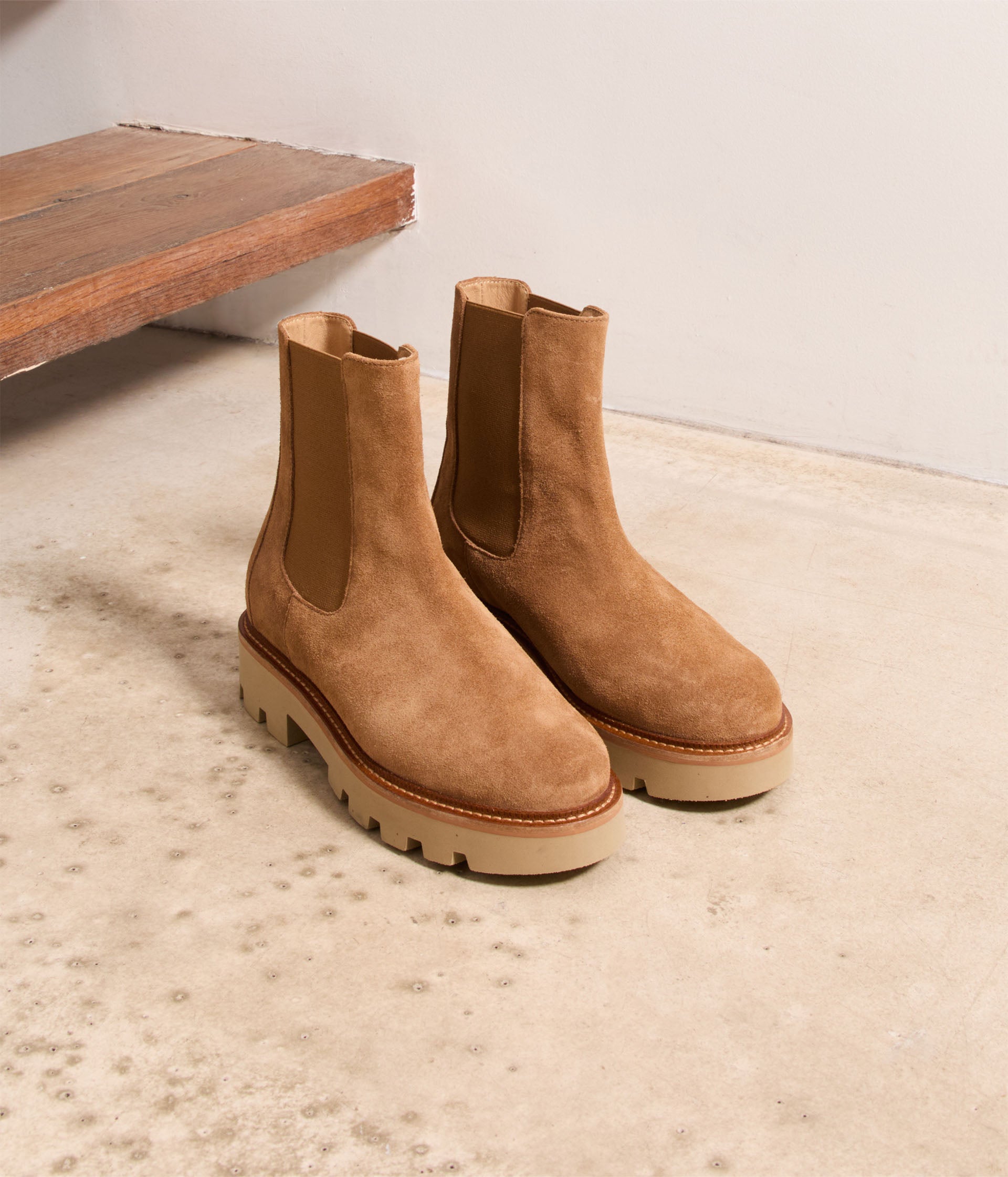 Chelsea boots beiges Benedict