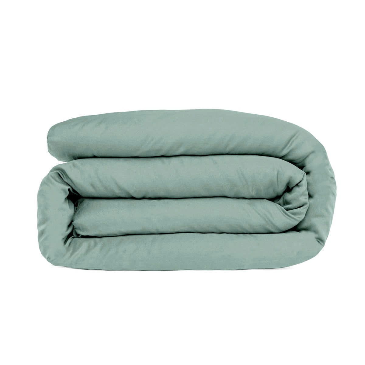JULIA - Housse de couette satin de coton  240x220 vert pistache