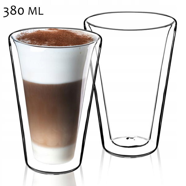 Szklanki Termiczne Do Napojów Latte Koktajlów 2szt