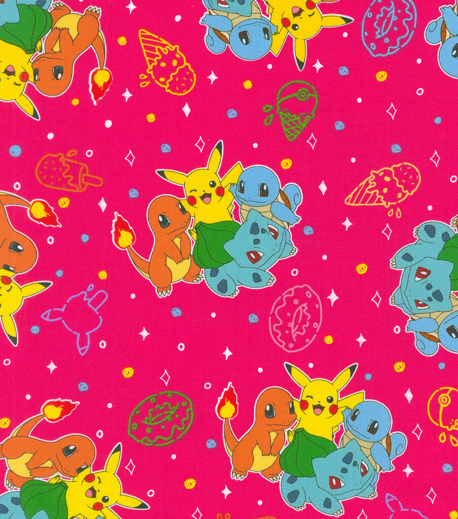 Robert Kaufman Pokemon Star Warseets Cotton Fabric