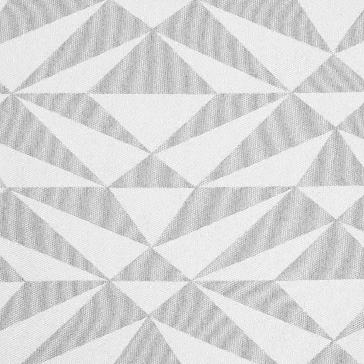 KALEO - Rideau  polyester motif géométrique gris 135x260cm