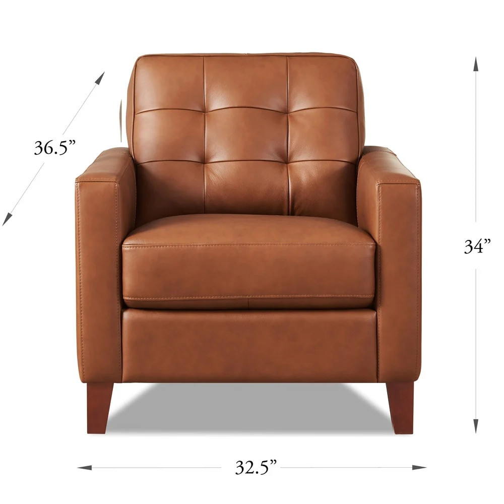 Hydeline Aiden Top Grain Leather Chair