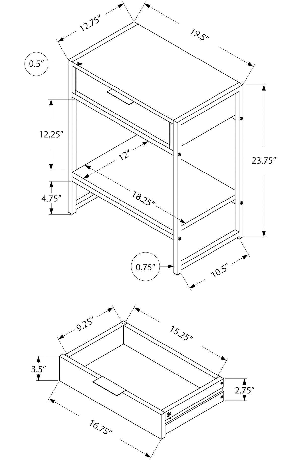 Monarch Cement Accent Table