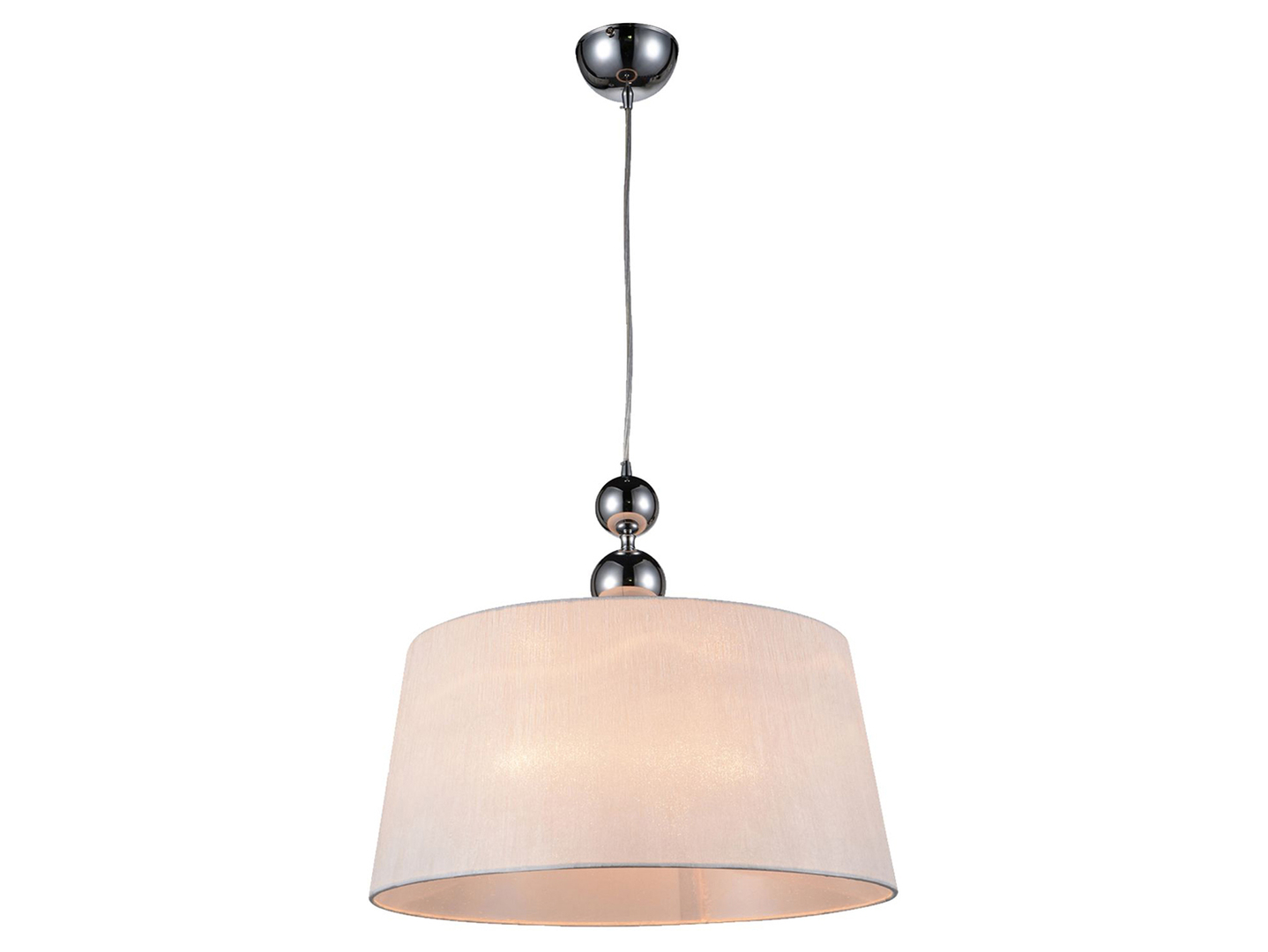 Lampa wisząca Clara tkaninowa biała