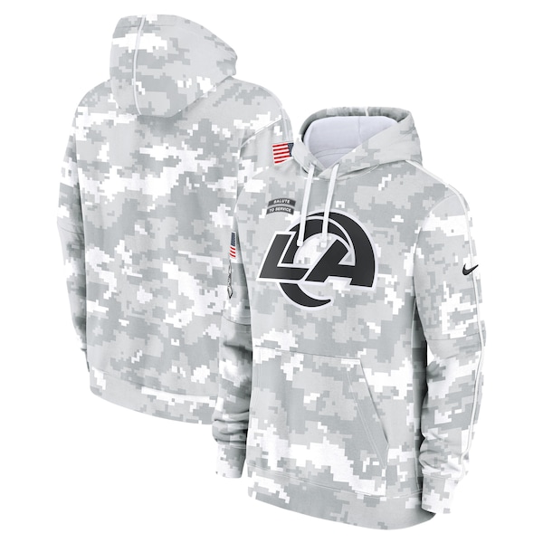 Los Angeles Rams Nike 2024 Salute to Service Club Fleece Pullover Hoodie - Arctic Camo
