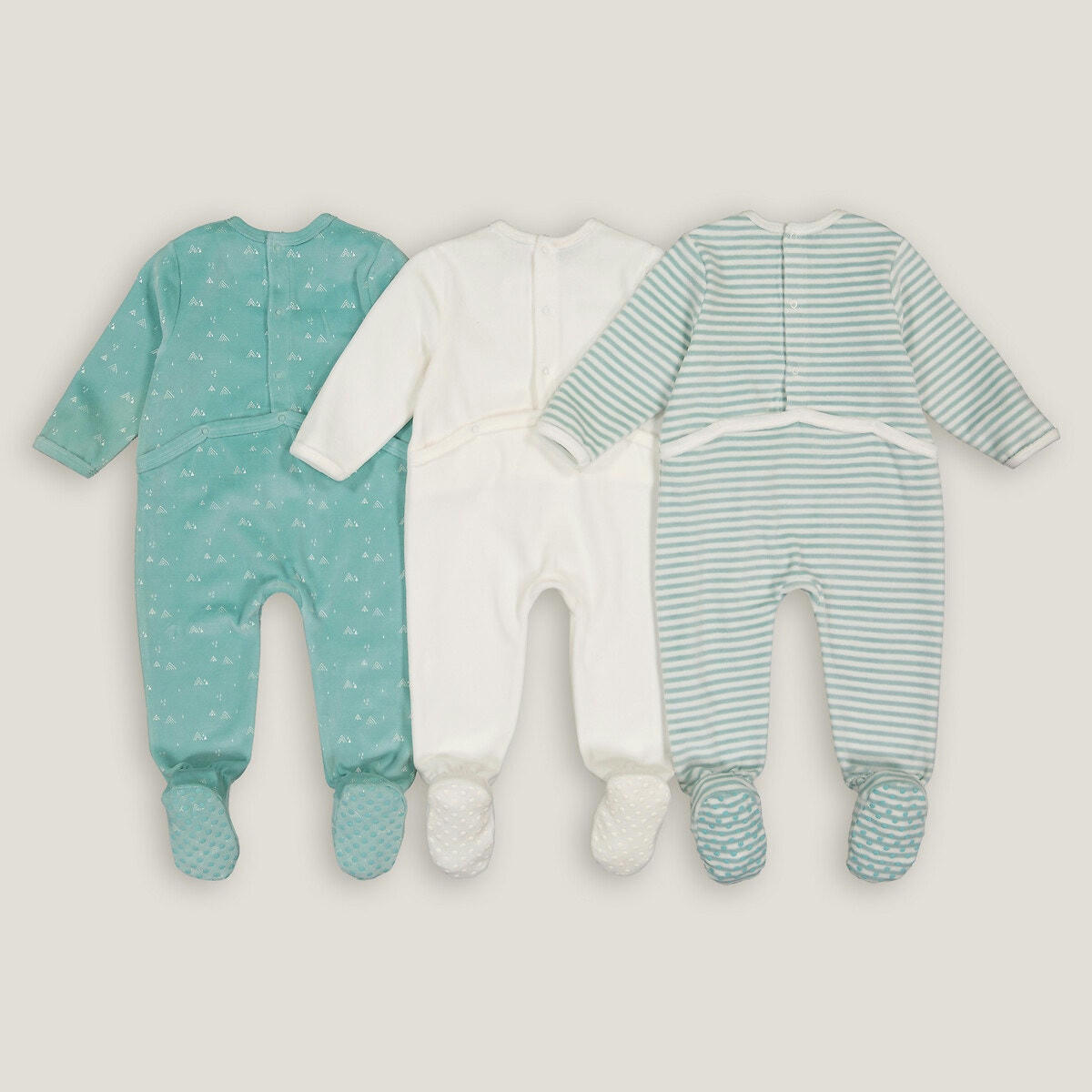 Lot de 3 pyjamas en velours