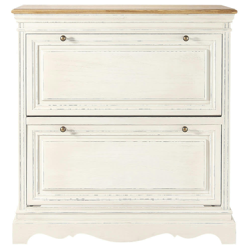 Léontine - Meuble à chaussures crème