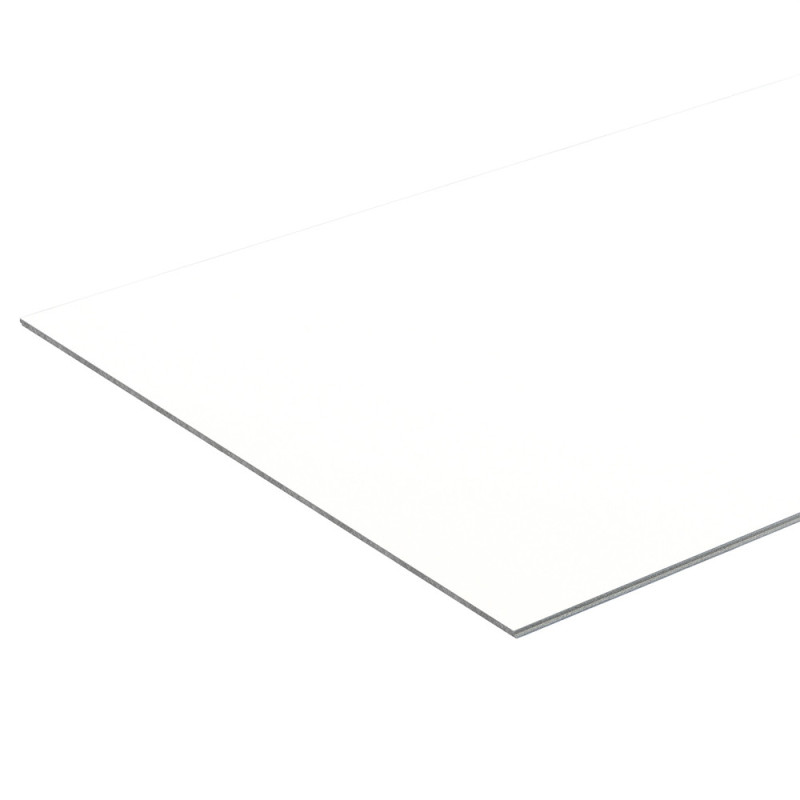 Dalle en PVC Blanc 260 x 40 cm 2 pièces DUMAWALL XL