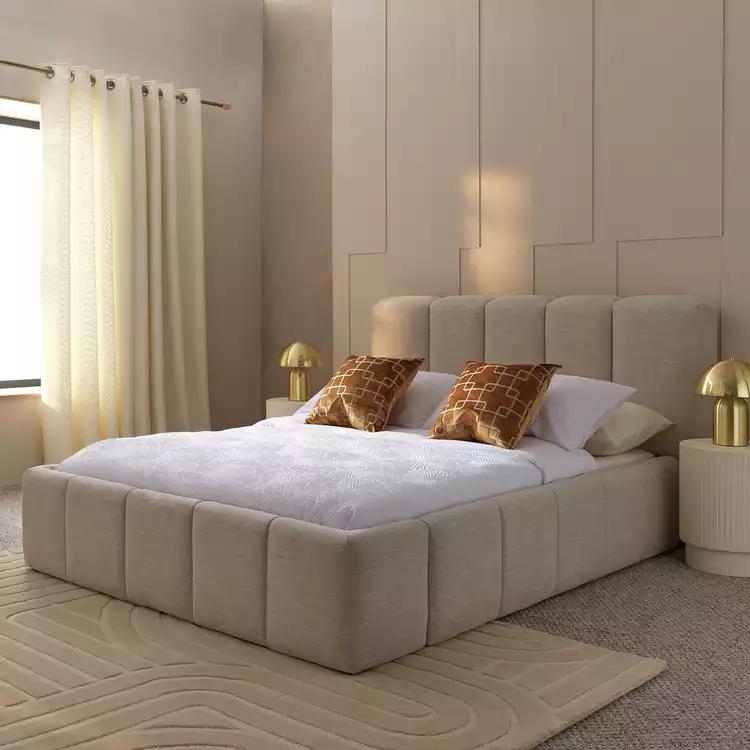 Habitat Malone Double End Lift Ottoman Bed - Cream