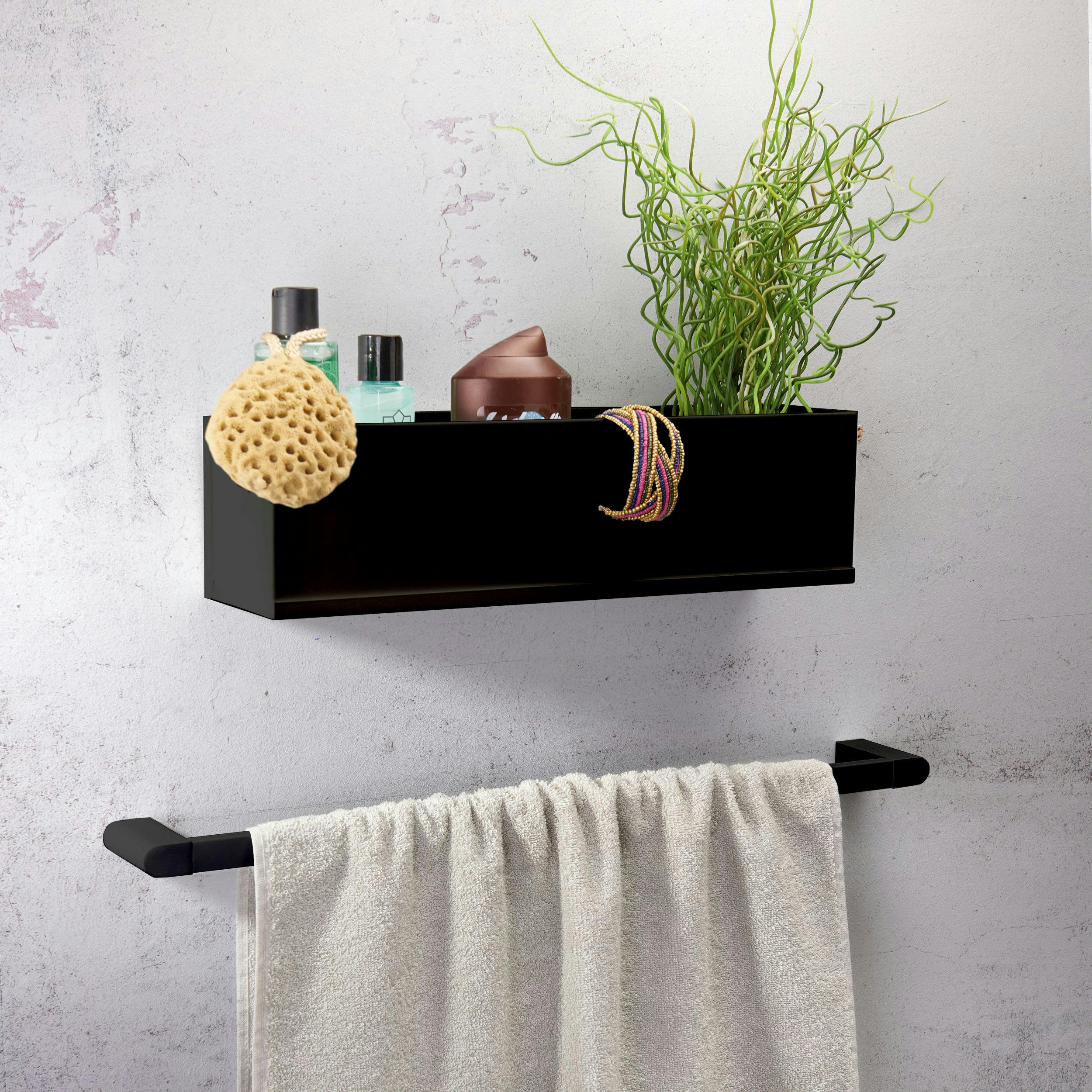 LOFT-GAME - Porte-serviette en aluminium L56cm