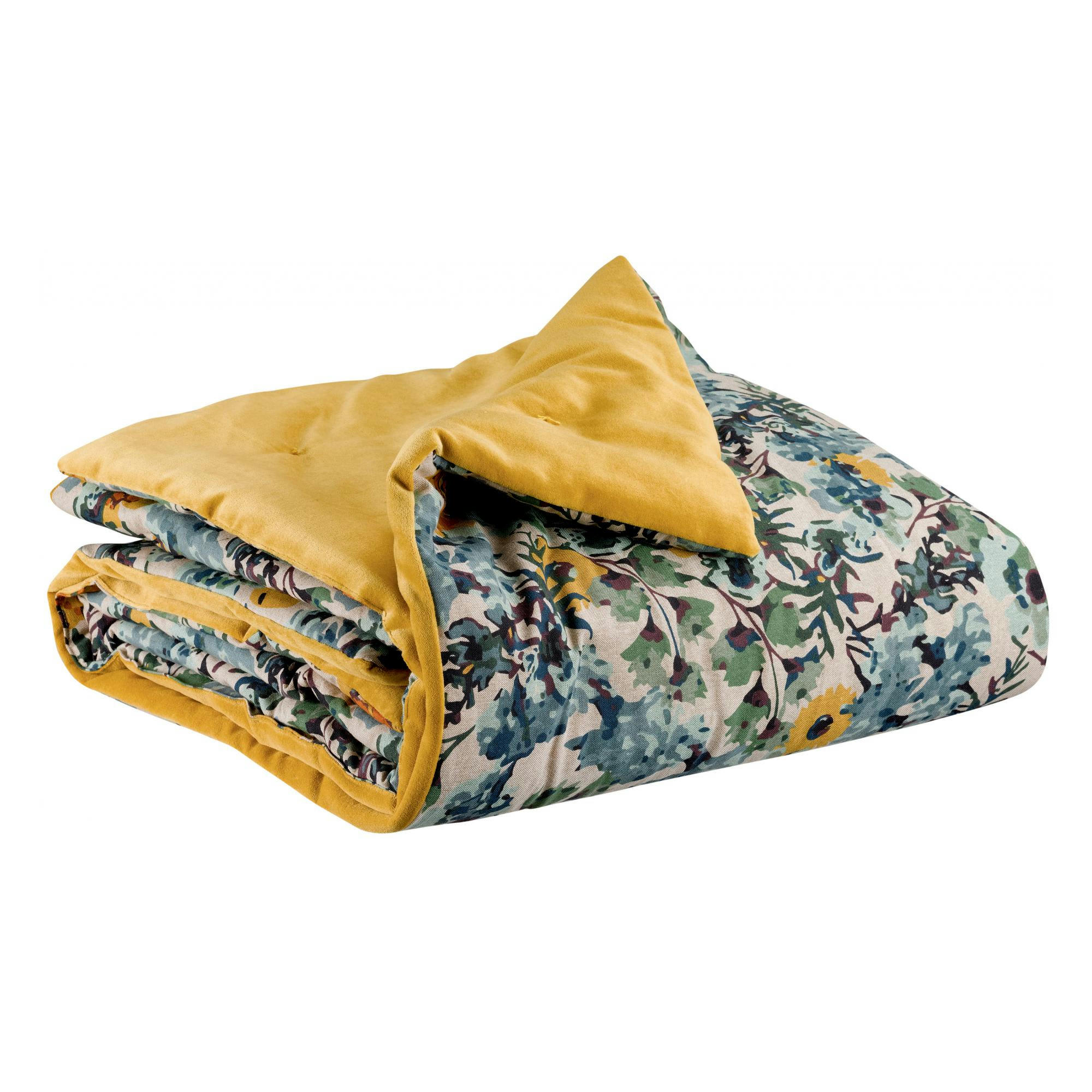 HORTENSE - Plaid  en coton multico 135 x 200