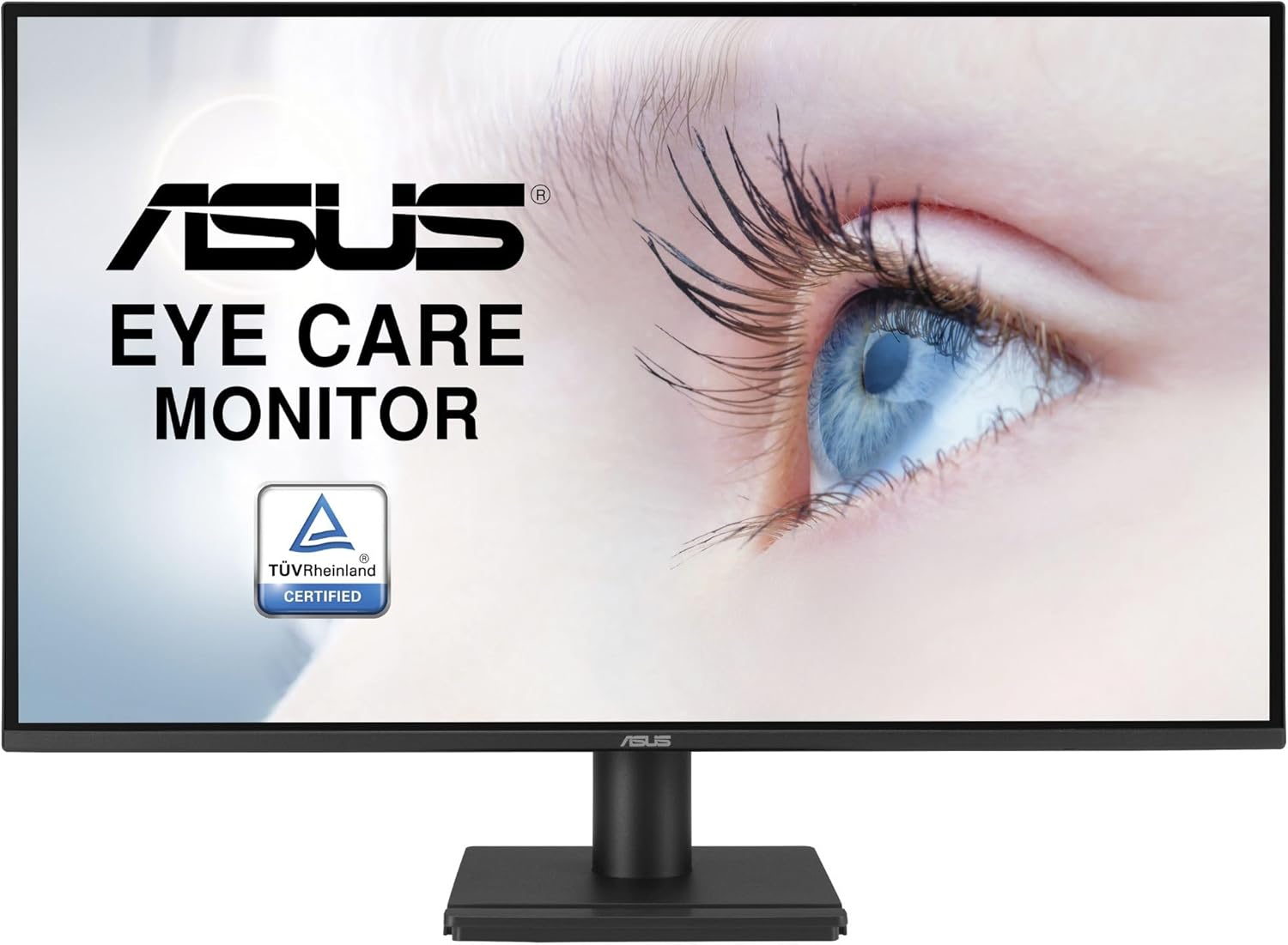 ASUS 27” 1440P Eye Care Monitor (VA27AQ) - IPS  QHD (2560 x 1440)  99% sRGB  Frameless  HDMI  DisplayPort  VGA  1ms  Speakers Low Blue Light  Flicker Free  VESA Wall Mountable  3 yr Warranty