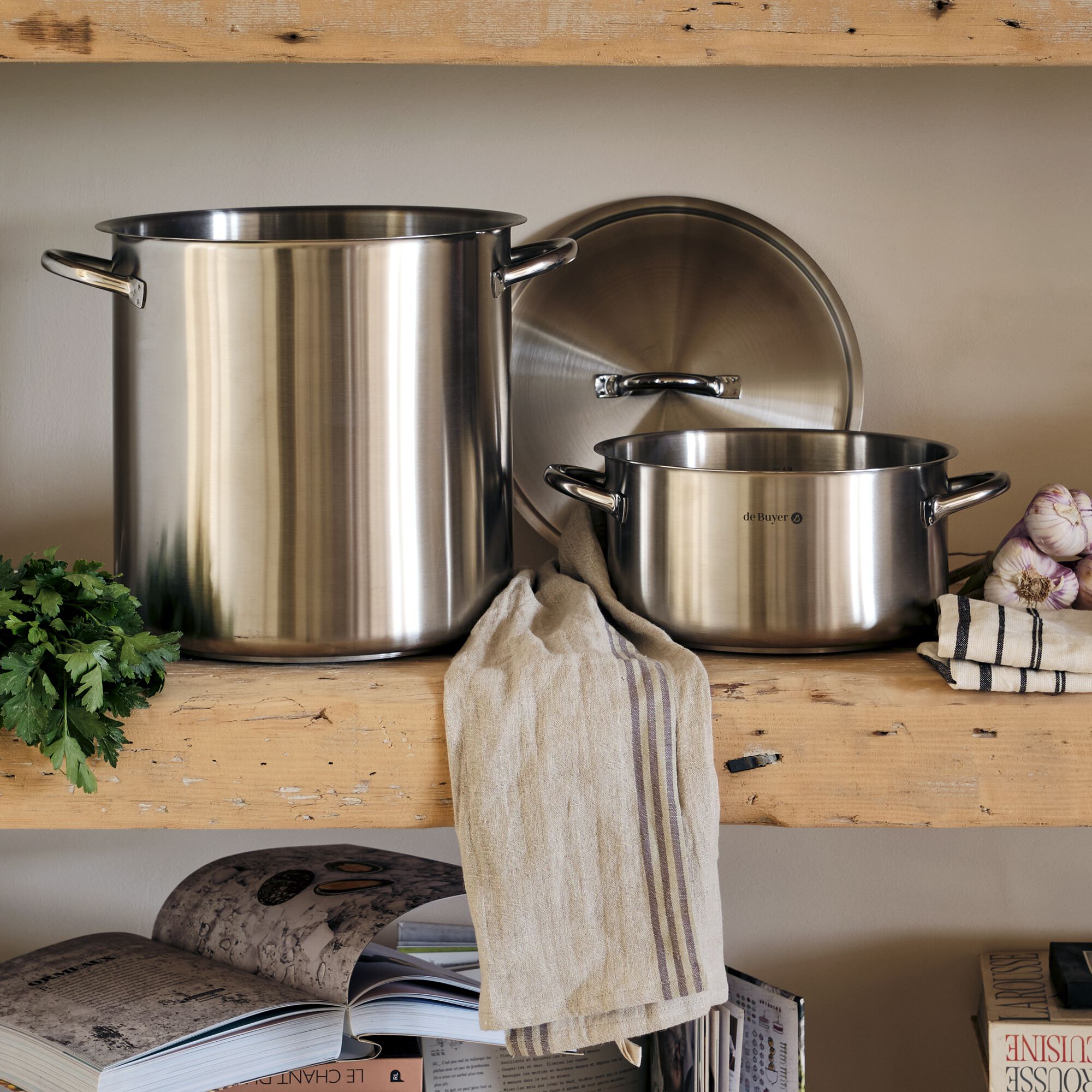 PRIM APPETY - Couvercle en inox De Buyer - argenté D28 cm