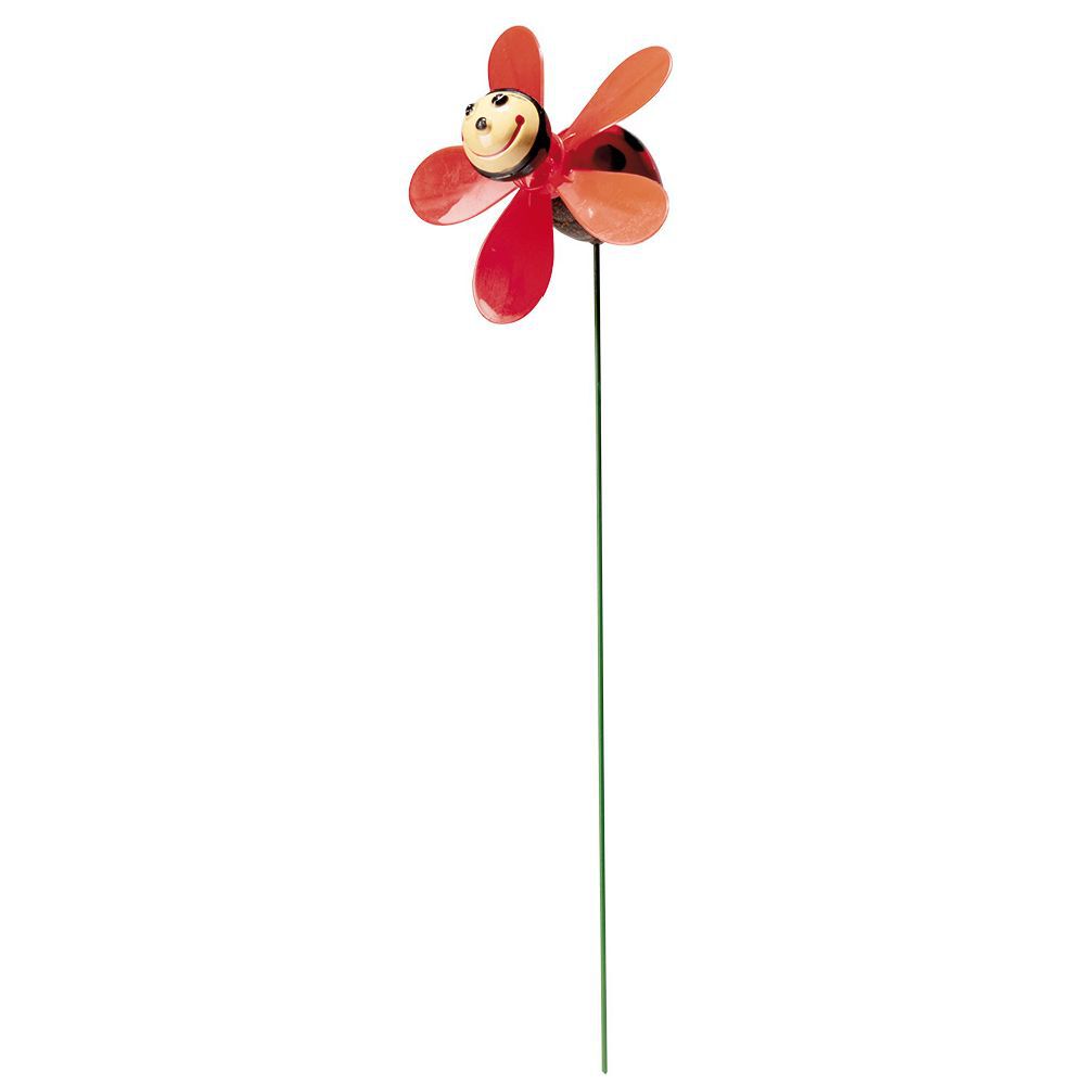 Moulin à vent forme insecte fantaisie H40 cm