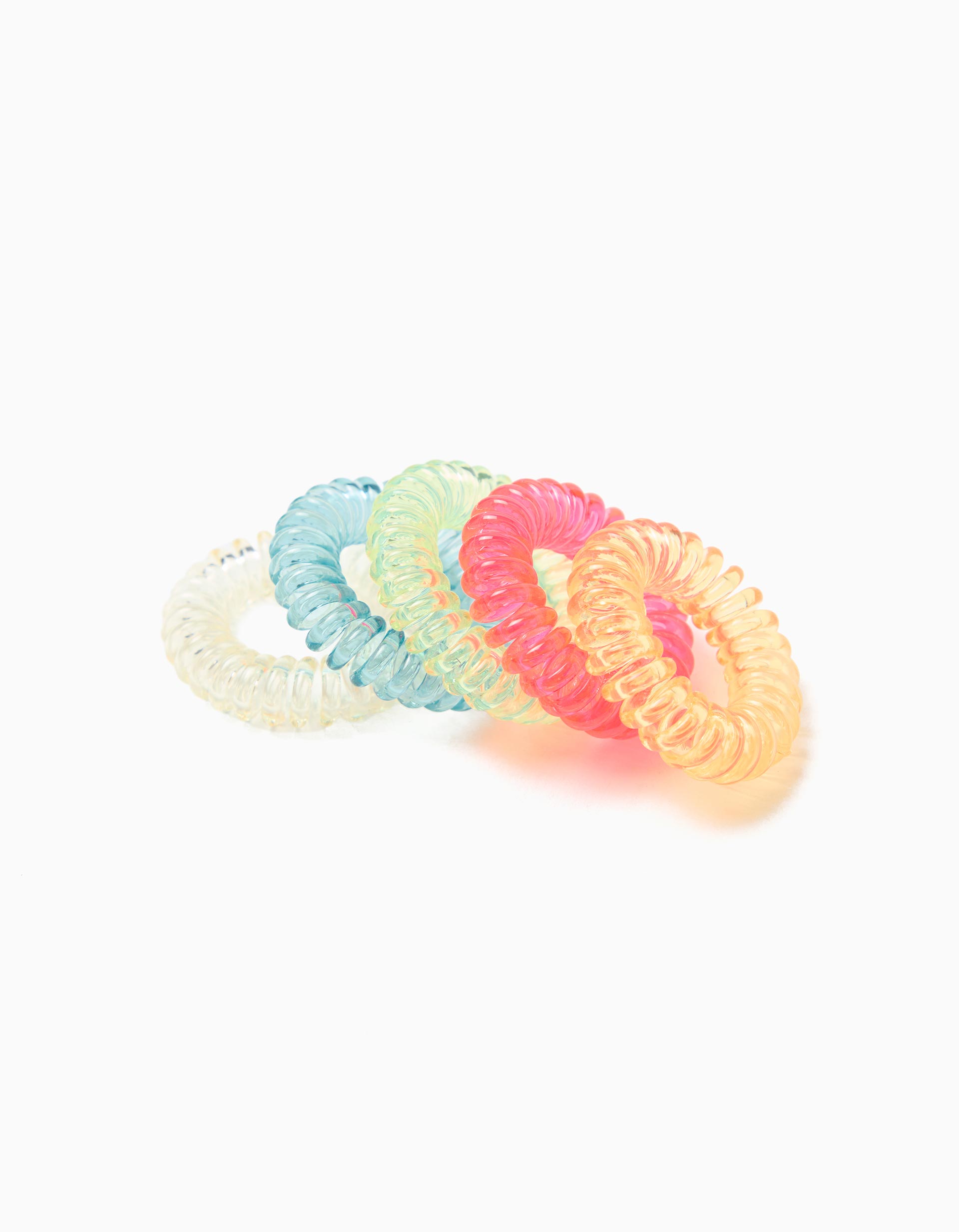 Pack 5 El&aacute;sticos de Cabelo, Menina, Multicor