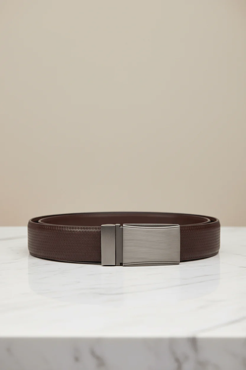 Men's Brown Belt & RFID Wallet Gift Set