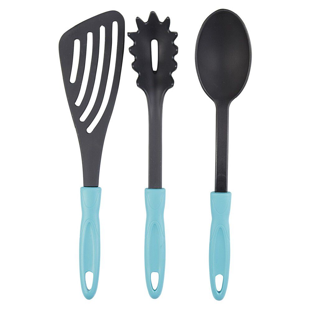 Set de 3 ustensiles de cuisine polyamide polypropylène L. 32 cm