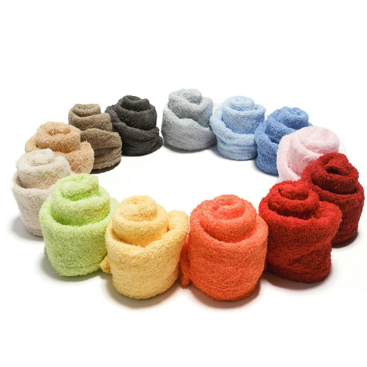 TURBAN DE BAIN - Turban éponge fermeture élastique en coton bordeaux
