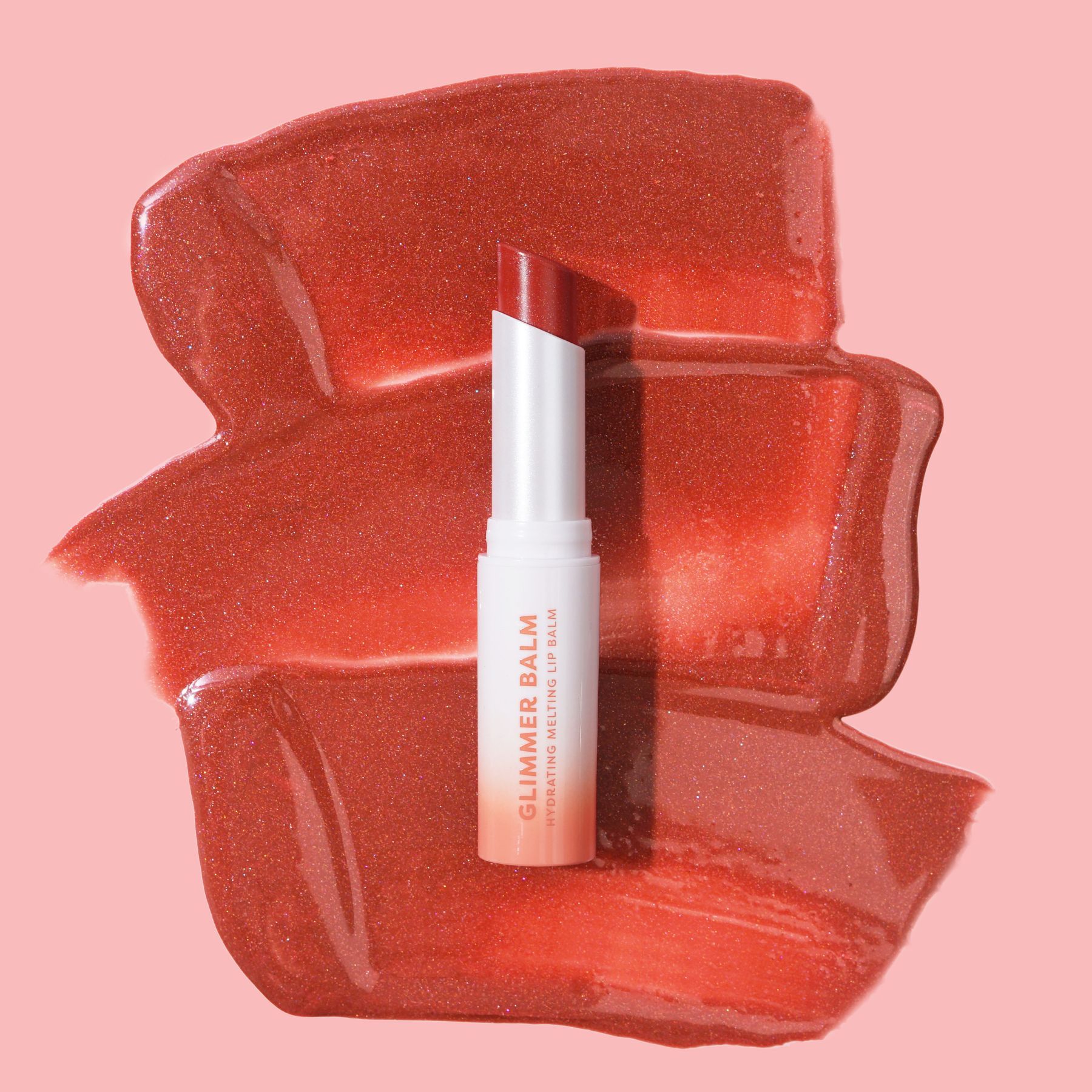 Profusion Cosmetics Glimmer Balm Hydrating Melting Lip Balm Coral Melt