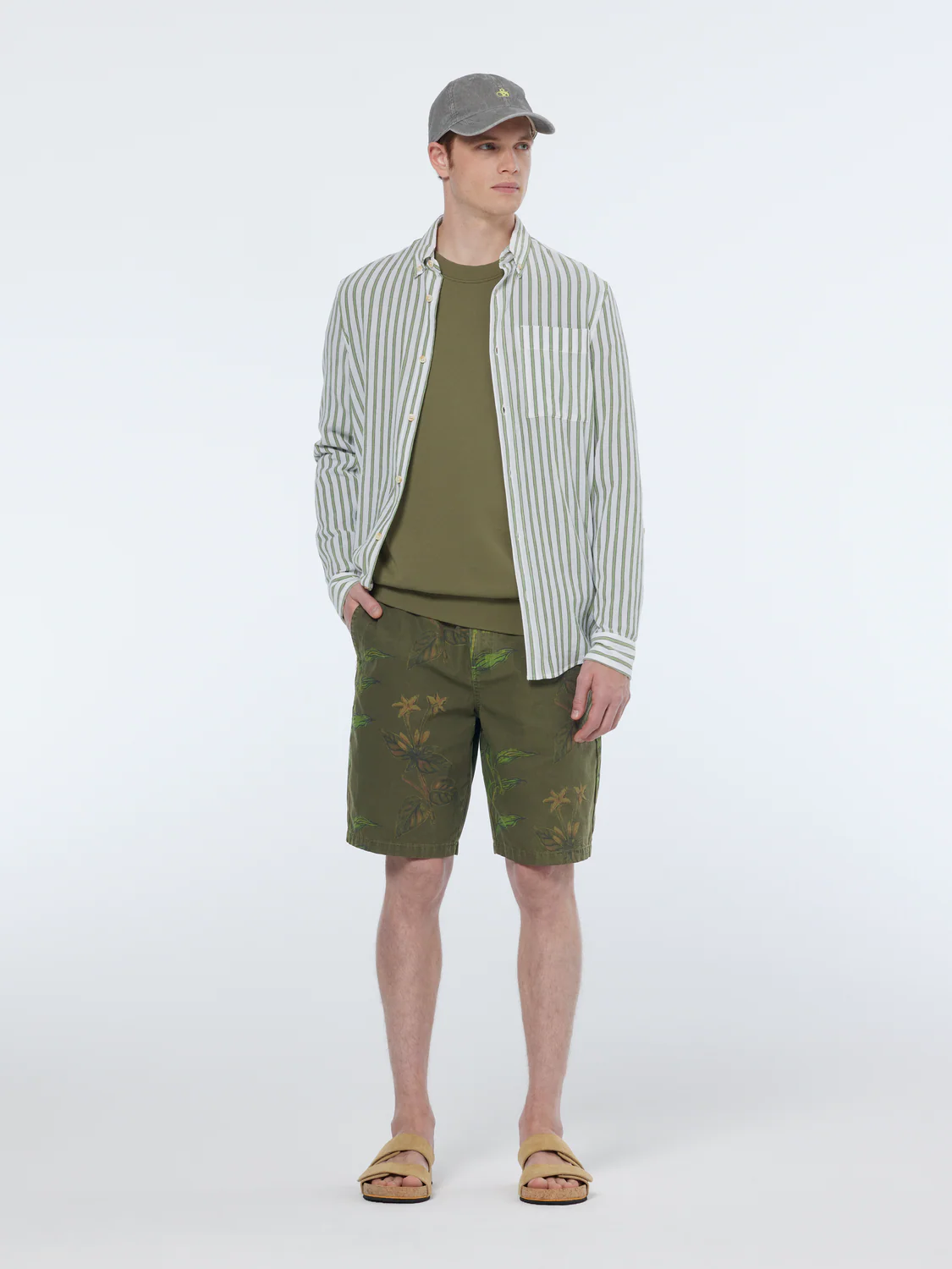 Printed Cotton Relaxed Fit Short