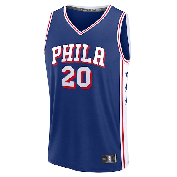 Jared McCain Philadelphia 76ers  Youth 2024 NBA Draft Fast Break Player Jersey - Icon Edition - Royal