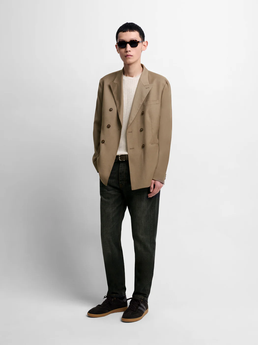 Jean denim regular en coton