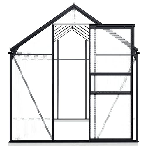 NNEVL Greenhouse with Base Frame Anthracite Aluminium 7.03 m&sup2;