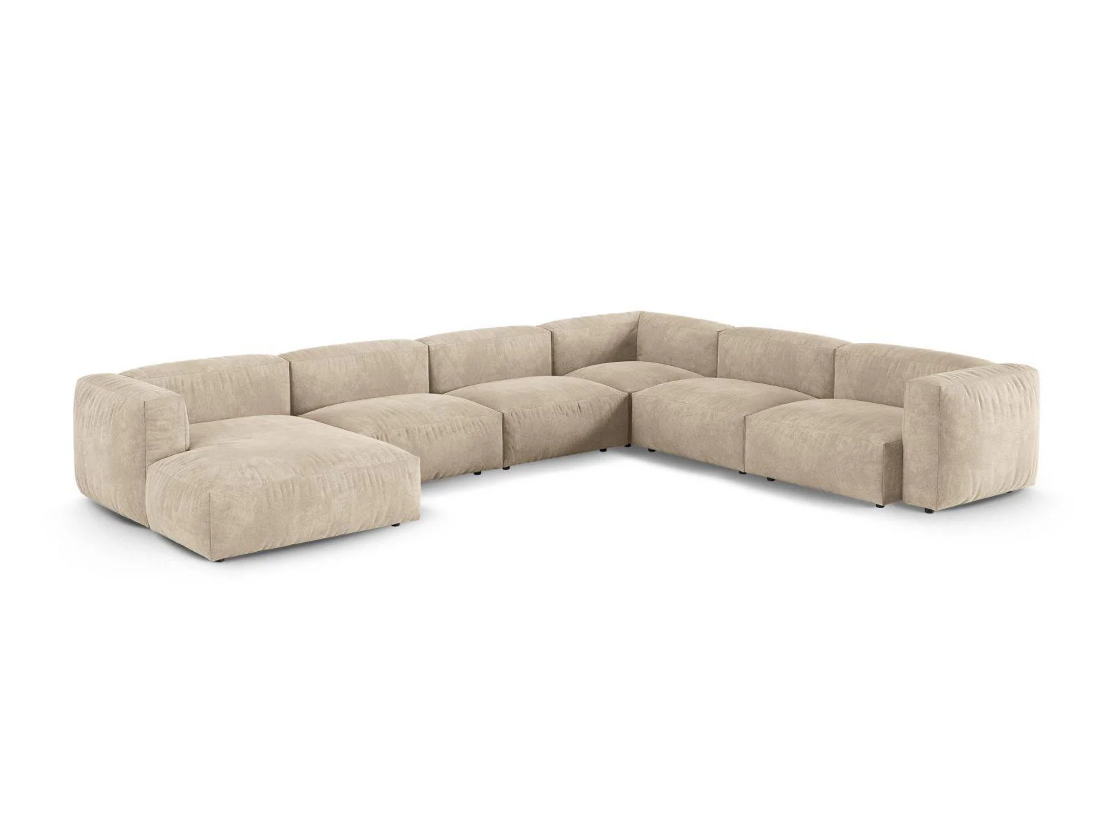 Modulaire hoekbank Martina rechts velvet