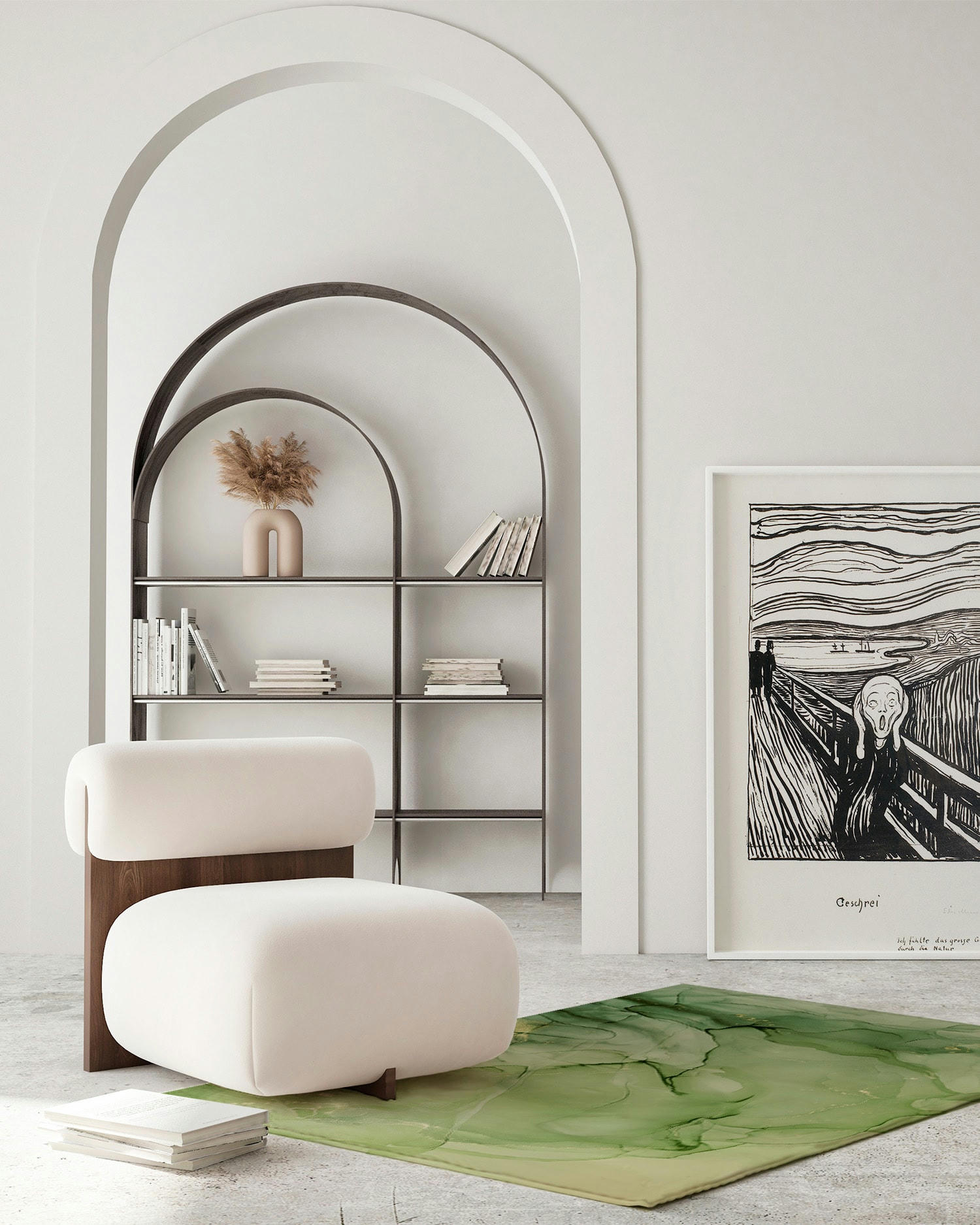 - Tapis vinyle marbre vert 200x250cm