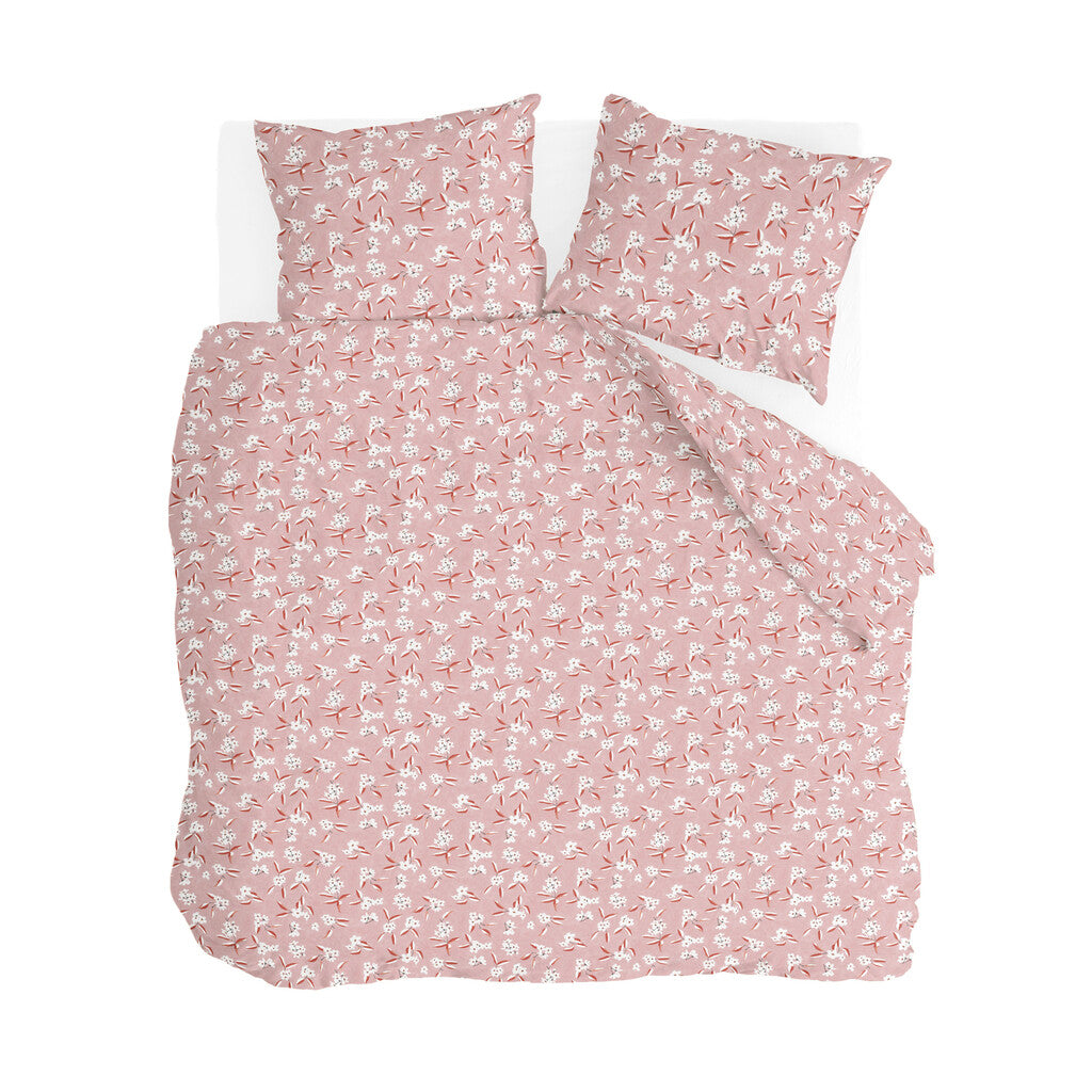 Walra - Dekbedovertrek Floral Fusion - 240x220 cm - Roze