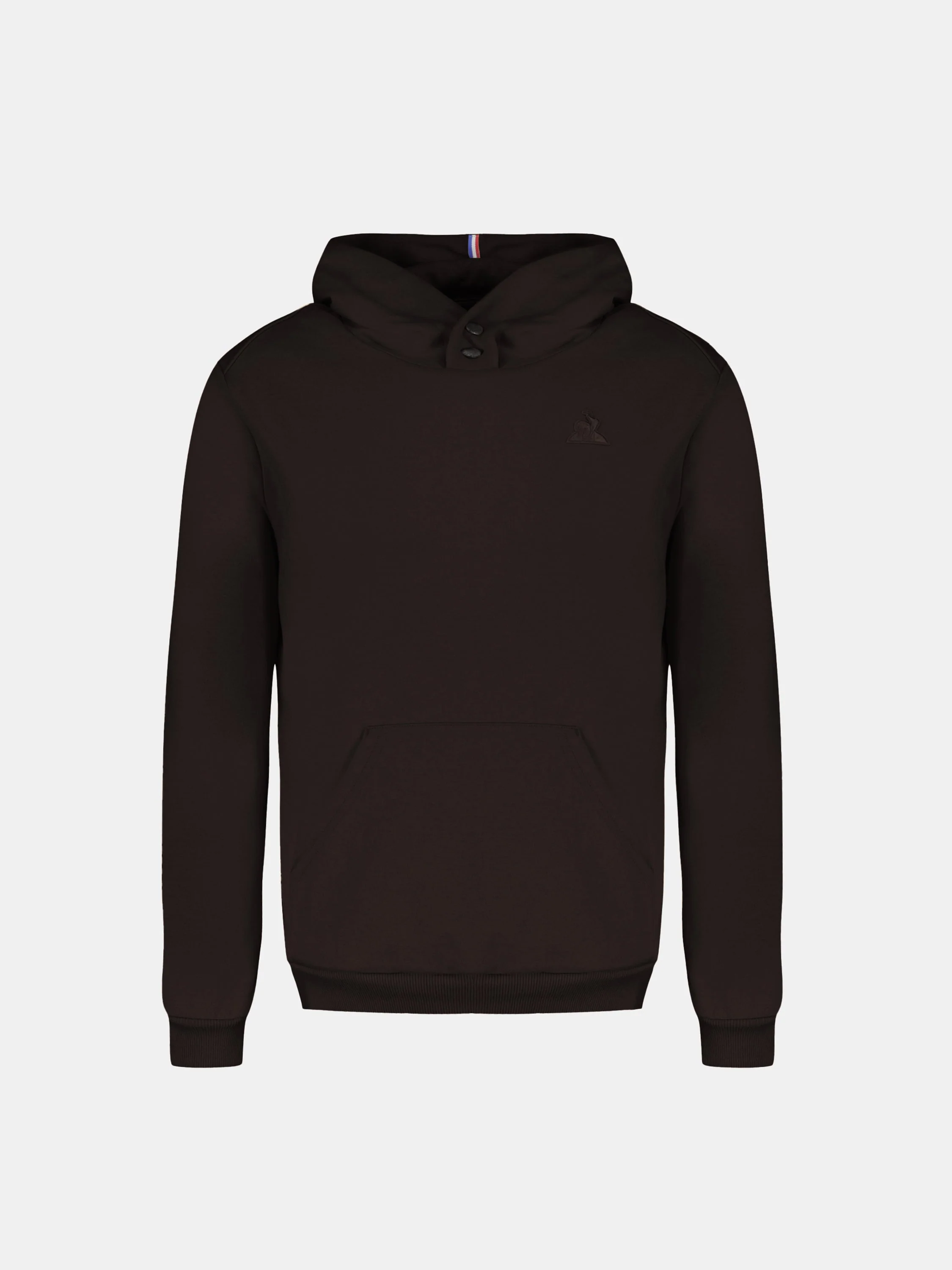 Sweat à capuche Essentiel double face avec logo brodé ton sur ton
