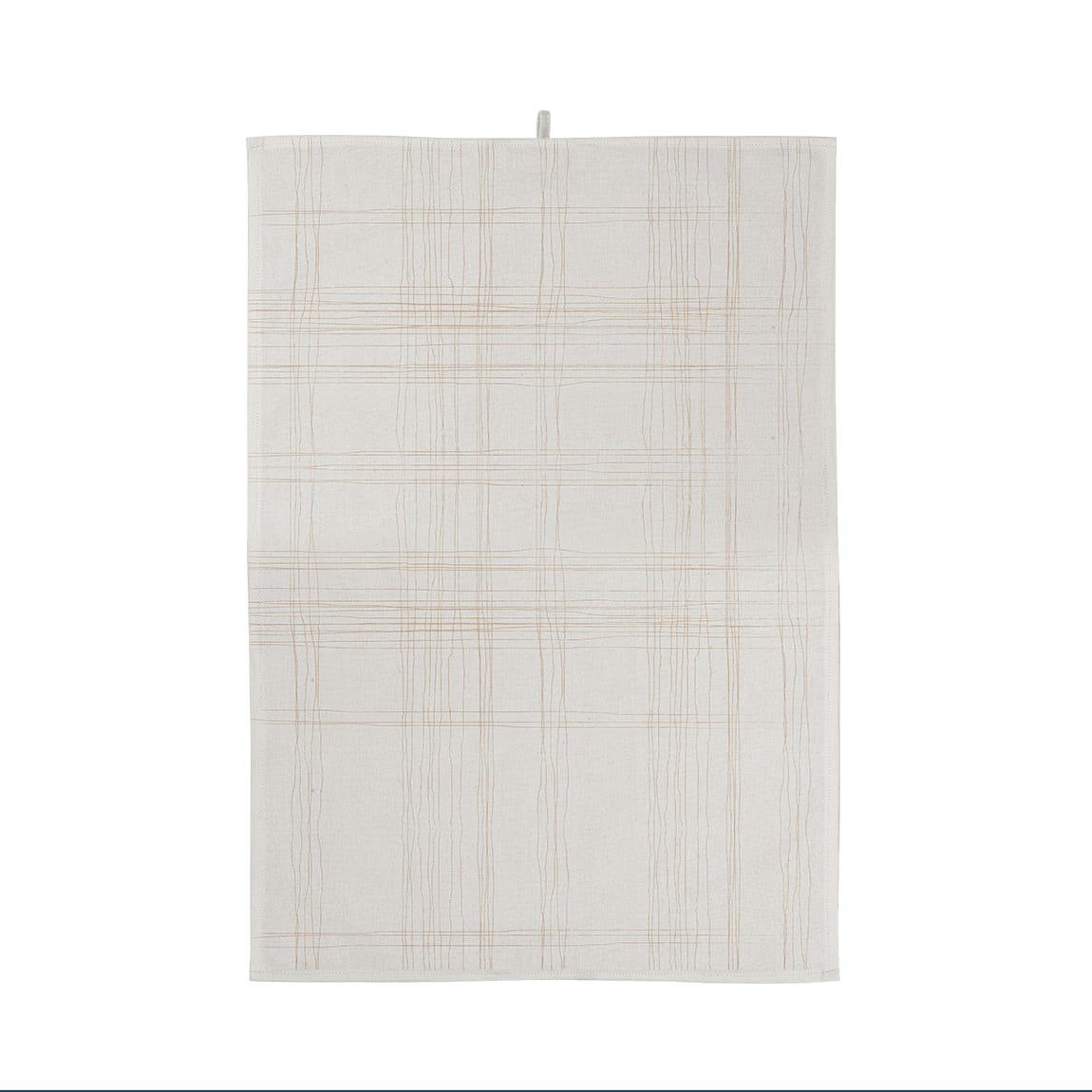 - torchon à motifs 100% coton beige