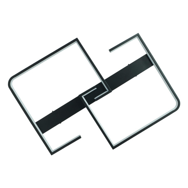 Lampa sufitowa SALEM czarno-biała LED 1x48W Neutralna biel 4100lm IdeaLED