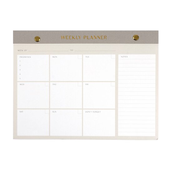 Weekly Planner List Pad