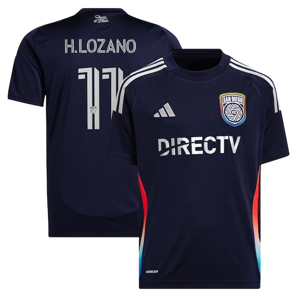 Hirving Lozano San Diego FC adidas Youth 2025 State of Flow Replica Player Jersey - Navy