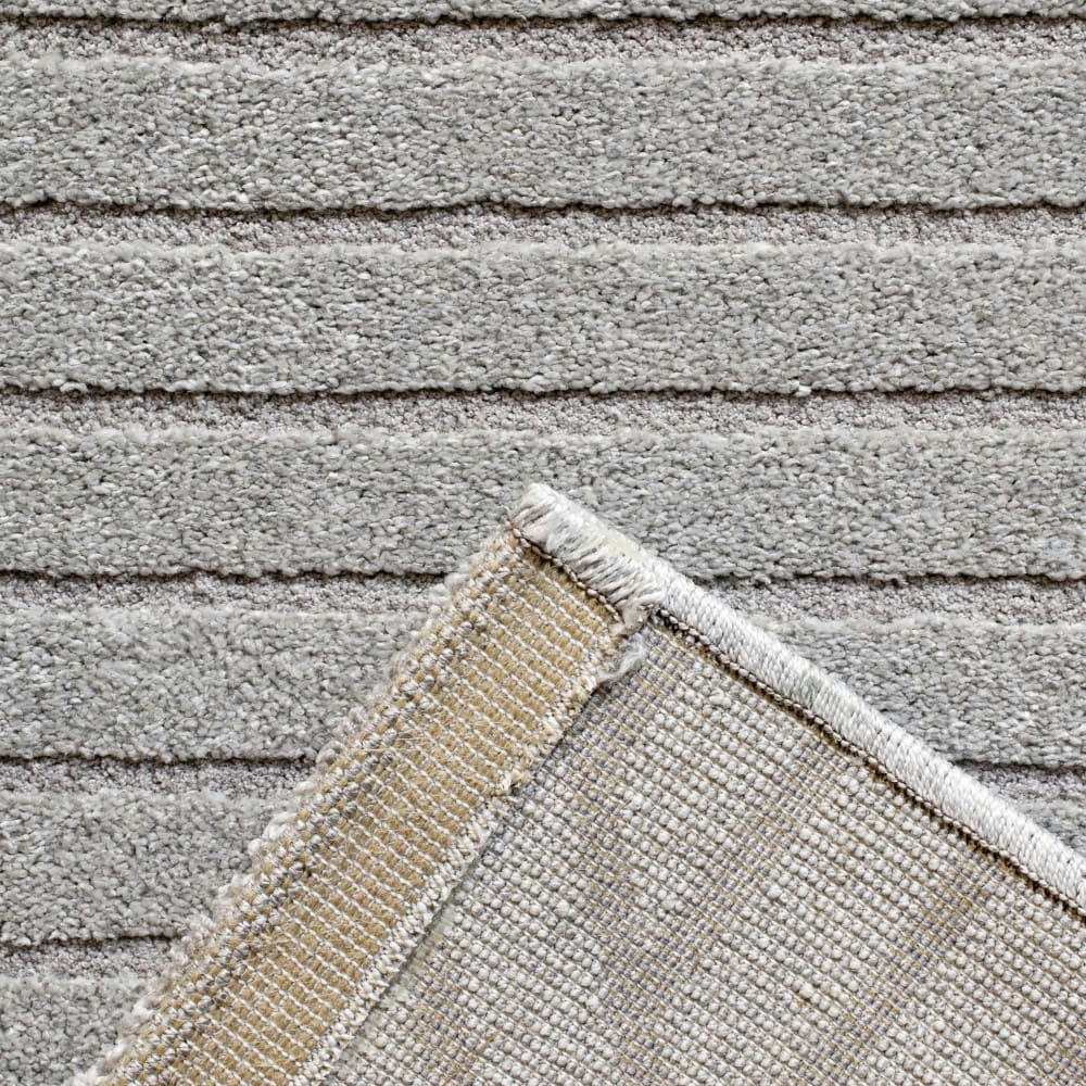 DIXIE I - Tapis contemporain à motif géométrique gris clair 160x230 cm