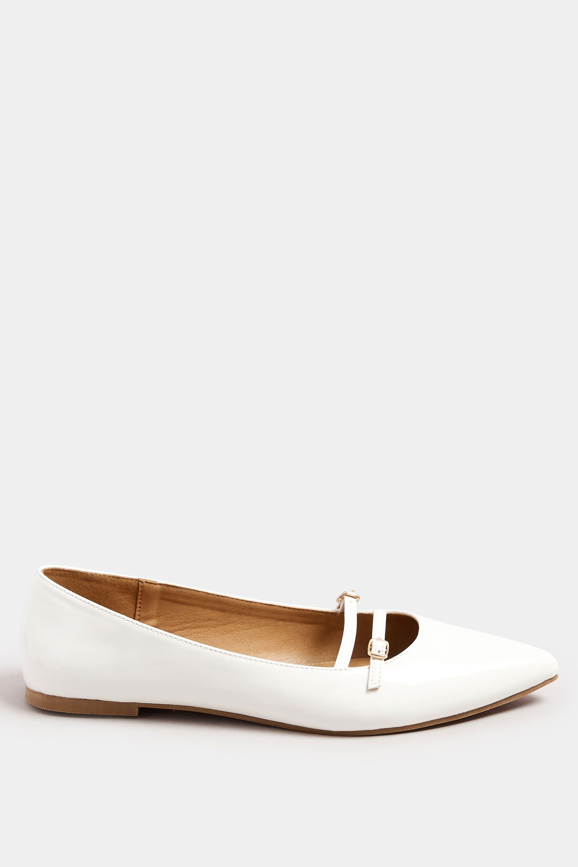 Long Tall Sally Pointed Buckle Flats
