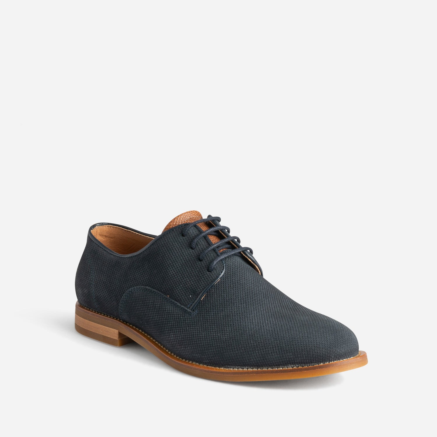 Derby marine cuir éco-conçu