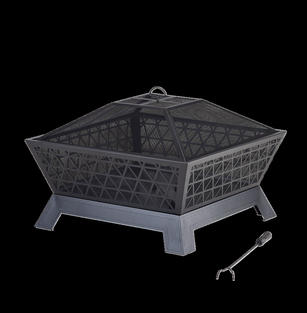 For Living Amelia Outdoor Square Wood Firepit