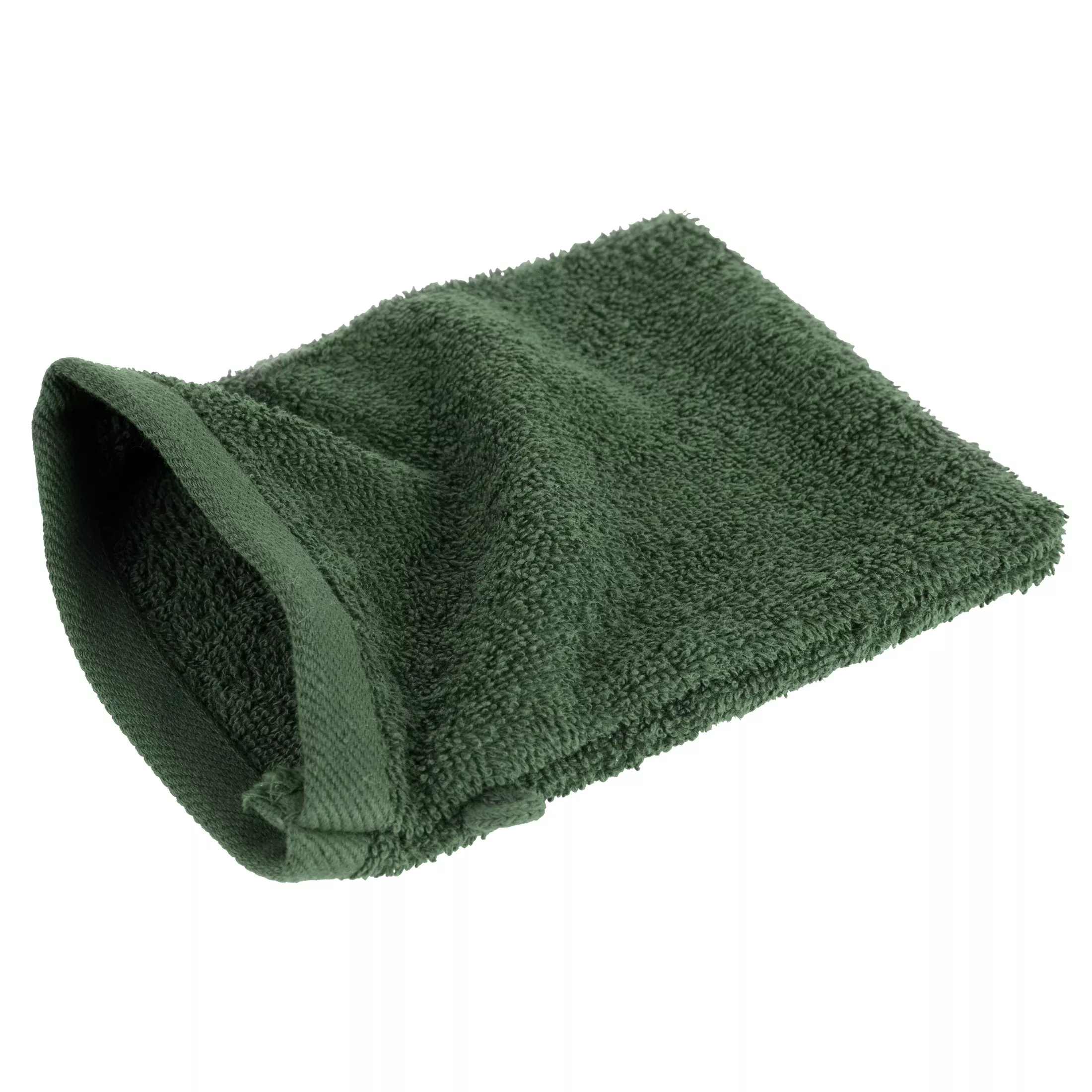 Myjka do kąpieli 16x21 cm bawełniana kolor ciemnozielony 500 g/m2 GŁADKI 2