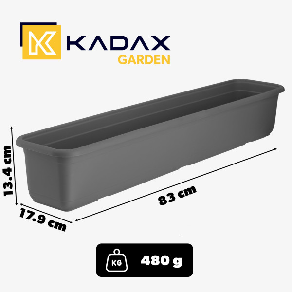 Kadax Skrzynka Balkonowa 80cm Doniczka Na Kwiaty