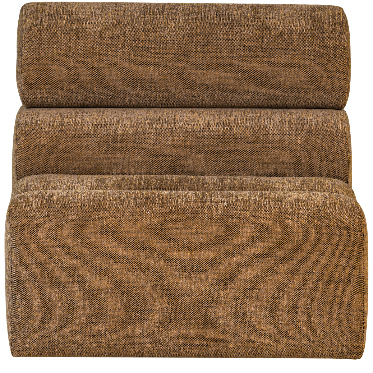 WOOOD 1-zits element bank Novi - Polyester - Karamel Bruin Melange - 86x82x113